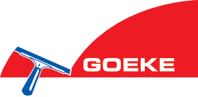 Logo von Goeke Dienstleistungen, blauer Scheibenwischer
